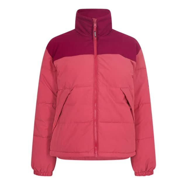 Timberland Womens Insulated Puffer Short Puffer Jacket Garnet/Beet Red female 8 (XS)