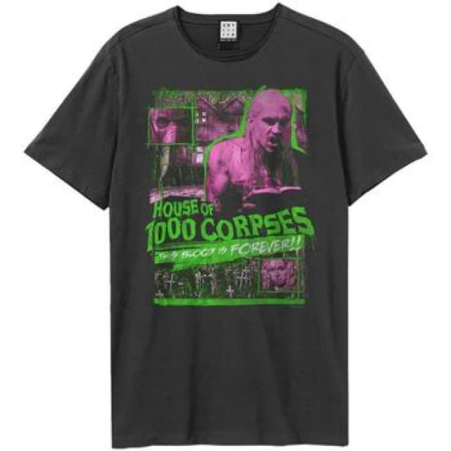 Amplified Amplified Men This Blood Forever House of 1000 Corpses T-Shirt in Charcoal Size: X-Small Charcoal XS Male 5063703001434