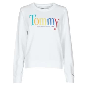 Tommy Jeans TJW REGULAR COLOR TOMMY CREW womens Sweatshirt in White - Sizes S,M,L,XS,XXS
