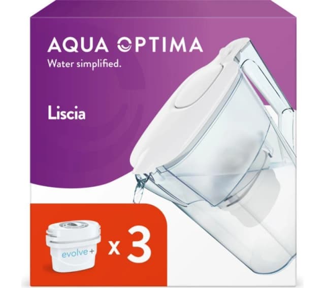 Aqua Optima Aqua Optima Liscia Water Filter Jug - White