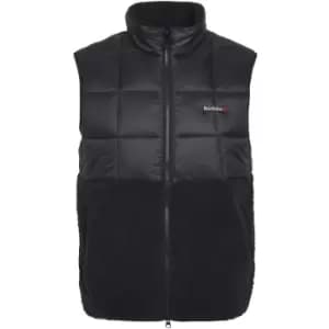 Barbour Mens Fell Fleece Gilet Black Medium