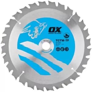 Ox Tools - ox Wood Cutting Thin Kerf Circular Saw Blade atb 136 x 20 x 1.0mm 20 Teeth (1 Pack)