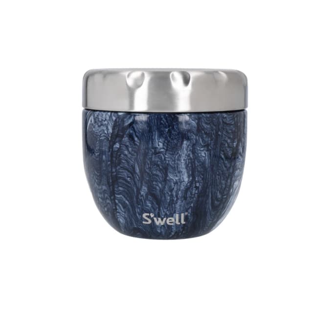 Swell S'well Azurite Marble Eats 2-in-1 Food Bowl Lunch Storage 12x12cm Blue 39283618000