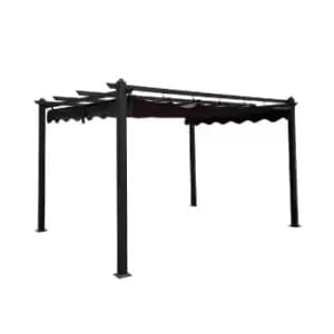 Katie Blake Pavillion 3m x 3m Gazebo with Fabric Roof - Grey