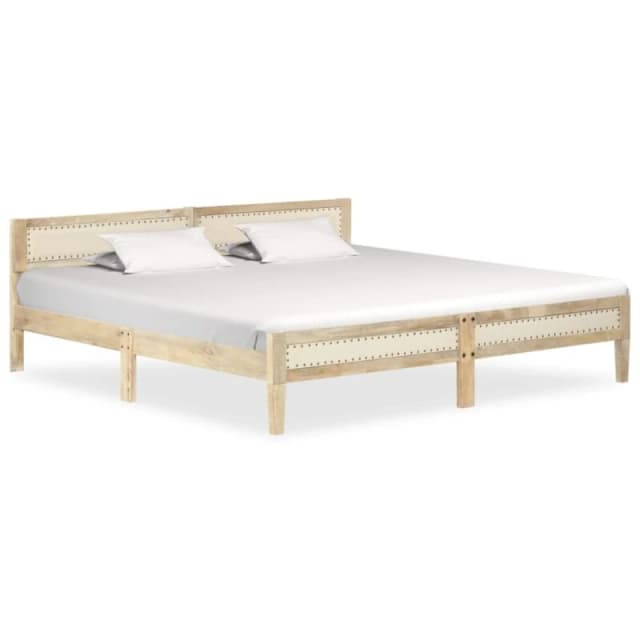 VIDAXL Bed Frame without Mattress Solid Mango Wood 200cm Vidaxl 8719883997278