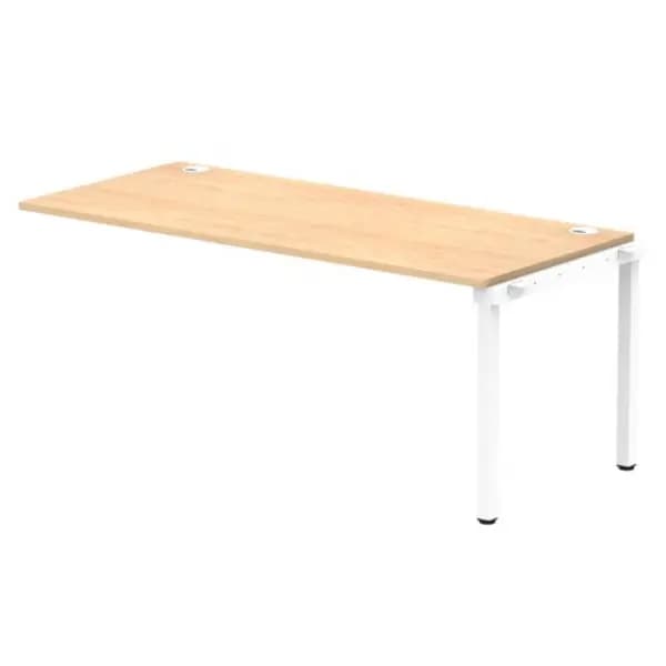 Impulse Bench Impulse Bench Single Row Ext Kit 1800 White Frame Office Bench Desk Maple IMBSXT18MPEW