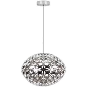 Orbiter Spherical Pendant Ceiling Light Chrome