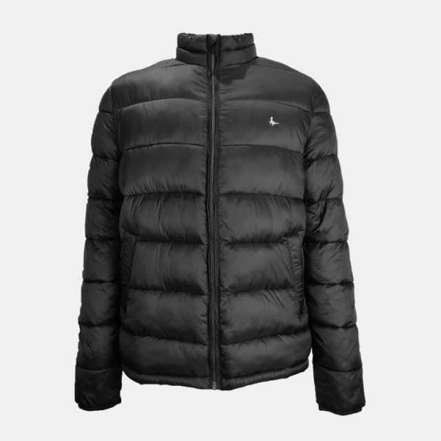 Jack Wills Mens Kershaw Water Resistant Wind Resistant Funnel Neck Short Puffer Jacket Black male XS
