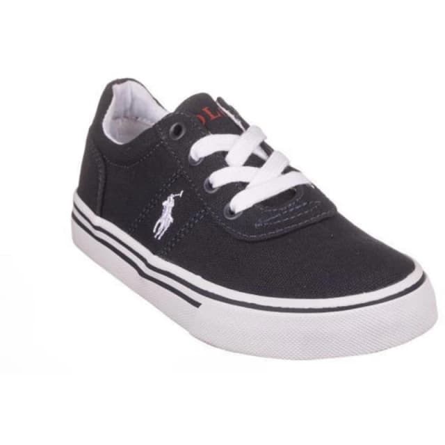Polo Ralph Lauren Hanford Canvas Trainers White/Navy PP male 4 (36)