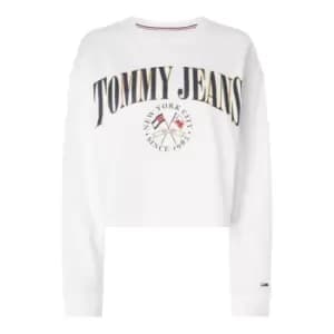 Tommy Jeans Tjw Rlxd Crop Mdrn Prp 2 Crew - White