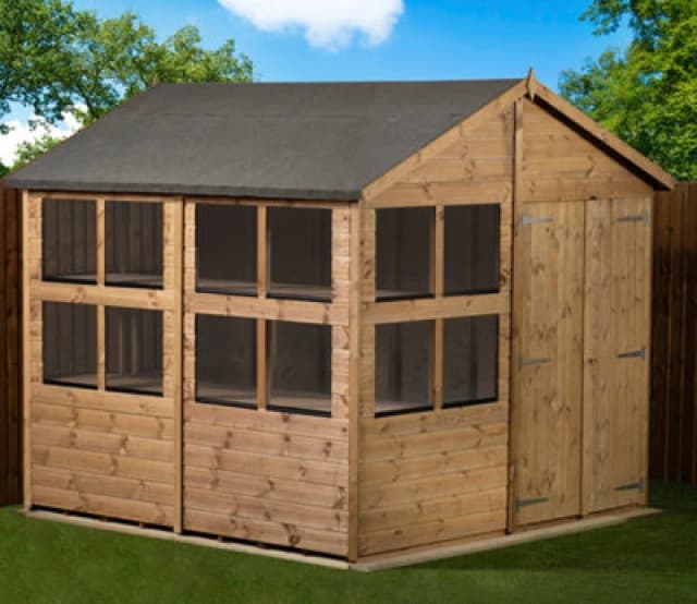 Empire Sheds Empire Apex Potting Shed 8X8 Double Door
