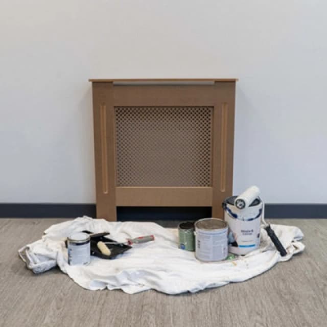 Jack Stonehouse Diamond Unpainted Radiator Cover Mdf Wooden - Small - 78Cm (W) X 81.5Cm (H) X 19Cm (D)