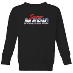 Nintendo Super Mario Original 80s Hero Kid's Sweatshirt - Black - 11-12 Years