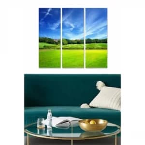 MDF93363874 Multicolor Decorative MDF Painting (3 Pieces)