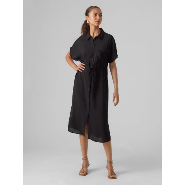 Vero Moda Iris Shirt Dress - Black 8