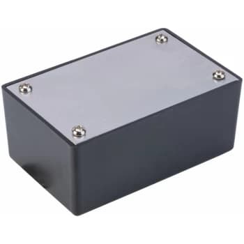 301935 ABS Project Box Alum. Lid Black 53 x 83 x 35mm - R-tech