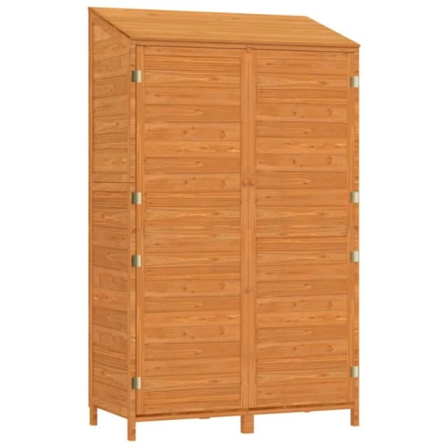 vidaXL Garden Shed Brown 102x52x174.5cm Solid Wood Fir, Brown 152193