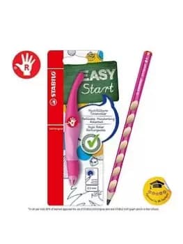 Easystart Bundle Pink Handwriting Pen And Pencil - Right-Handed