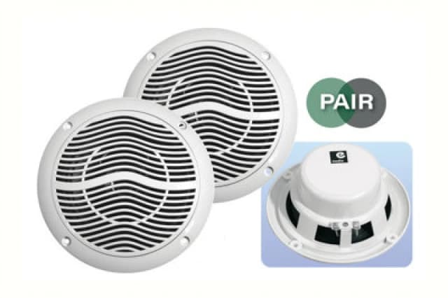 Electro Vision E-Audio White 5" 80W 2-Way Moisture Resistant Ceiling Speakers