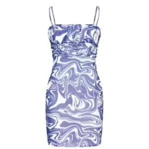 I Saw It First Mesh Mini Dress - Blue
