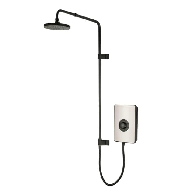 Triton Showers Triton Collection UNIQ Electric Shower Effect 9.5kW in Nickel RECOLUN99