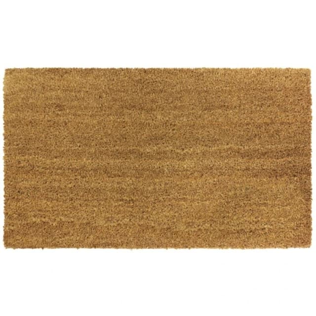 JVL Manor Plain Latex Coir 40x70cm - Set of 2 Brown