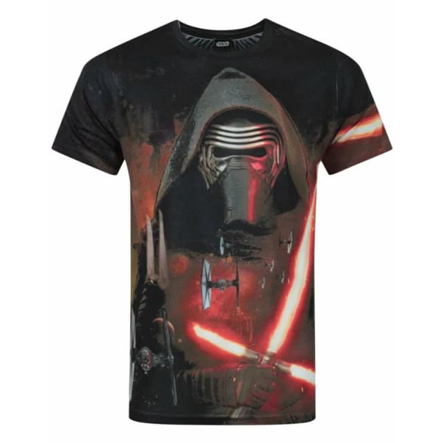(Medium) Star Wars Short Sleeved T-Shirt (Mens White)