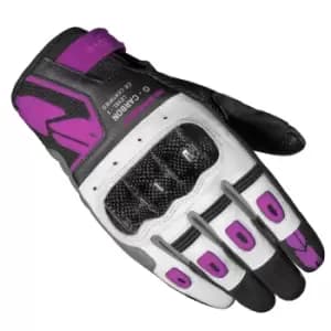 Spidi G-CARBON Lady Black Fuchsia Motorcycle Gloves S