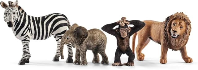 Figurine: Schleich Wild Life Safari Starter Toy Figures Set, 3 to 8 Years, Multi-colour (42387) Multi