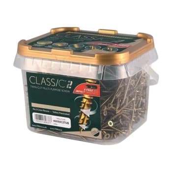 4.0 x 60mm Classic C2 Wood Screw Tub Qty 600 - Timco