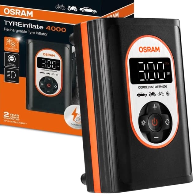 OSRAM OTIR4000 Compressed Air Tyre Gauge / -Filler TYREinflate 4000 with digital display Compressed Air Tyre Gauge / -Filler (4709)