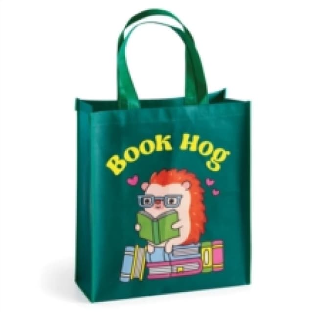 Book Hog Reusable Shopping Bag. Gift. By Mudpuppy Books