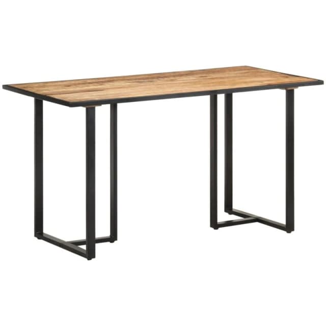 VIDAXL Dining Table 140cm Rough Mango Wood Vidaxl 8720286069912