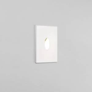 LED 1 Light Outdoor Recessed Marker Wall Light White IP65