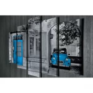 BC032 Multicolor Decorative Canvas Painting (5 Pieces)