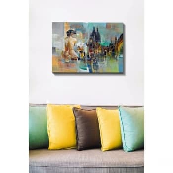 Kanvas Tablo (50 x 70) - 59 Multicolor Decorative Canvas Painting