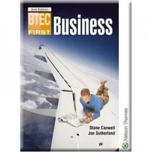 Btec First Business by Diane Canwell Book