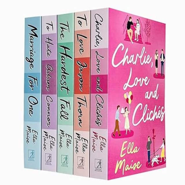 Ella Maise Collection 5 Books Set Charlie Love and Cliches, Love Jason Thorn, Hardest Fall Ella Maise Books