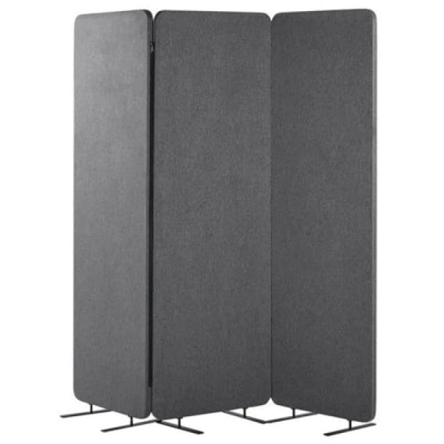 Beliani Office Divider Room Divider Standi Grey
