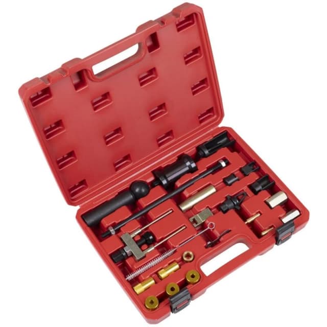Sealey 24 Piece Fuel Injector Puller and Service Tool Kit for VAG Vehicles VS2083