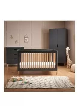 Obaby Maya 3 Piece Room Set - Slate with Natural, Slate
