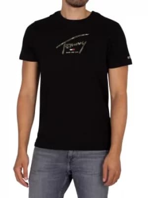 Hand Written Linear Logo T-Shirt