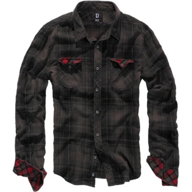 Brandit Checkshirt Duncan Brown / Black Size Large