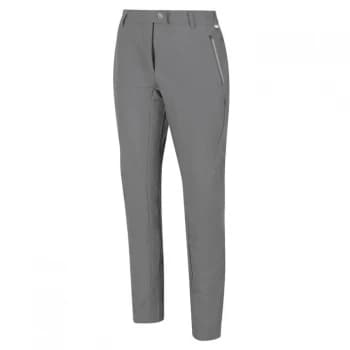 Regatta Womens Highton Stretch Walking Trousers(Short Leg - Seal Grey
