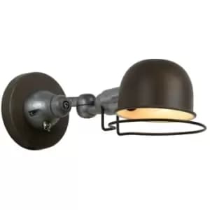 Lucide HONORE - Wall Light - 1xE14 - Rust Brown