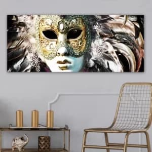 YTYMASK02_50120 Multicolor Decorative Canvas Painting