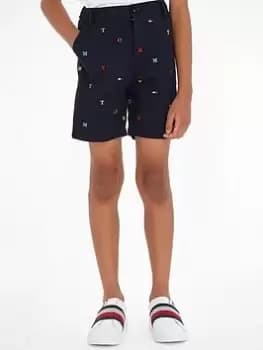 Tommy Hilfiger Boys Tommy Embro Chino Shorts - Desert Sky