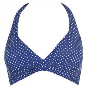 Seafolly Belle Halter Bikini Top - Blue Opal
