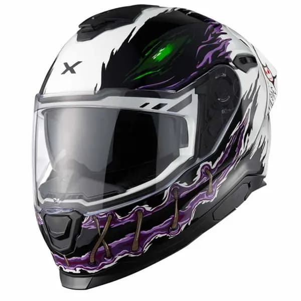 Nexx Y.100R Night Rider White Full Face Helmet Size S