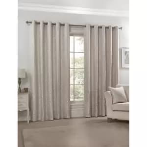 Eden Lined Eyelet Jacquard 46" Curtains